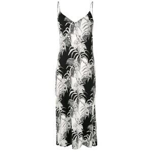 Reformation Crimini Midi Sundress Tropical V-Neck Side Slit Sz 2 Sleeveless (V1
